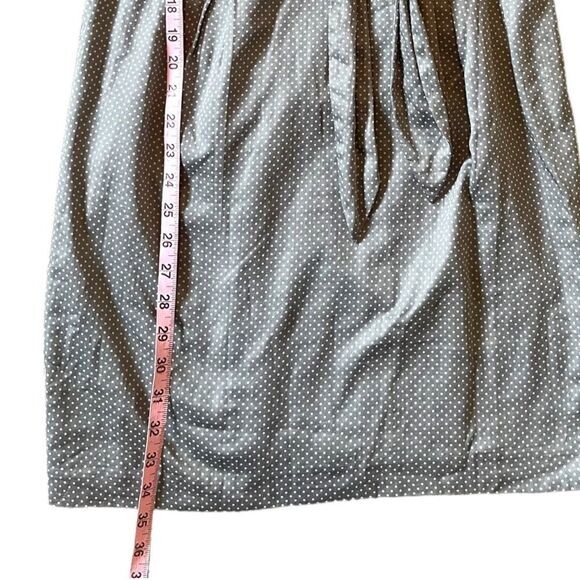 Loft Women's Gray 100% Cotton Scoop Neck Sleeveless Knee Length Dress - Picture 11 of 12